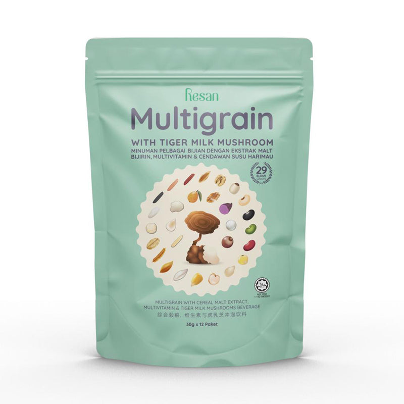 Resan Instant Multigrain With Tiger Milk Mushroom 30g x 12