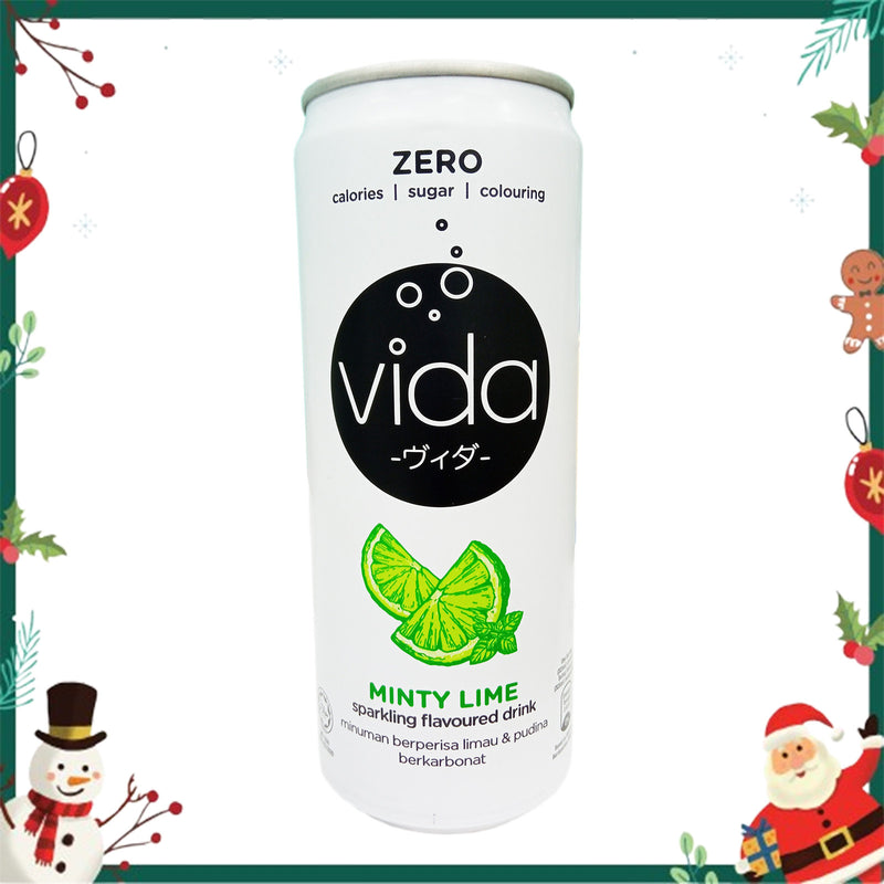 Vida Zero Minty Lime Sparkling Drink 325ml