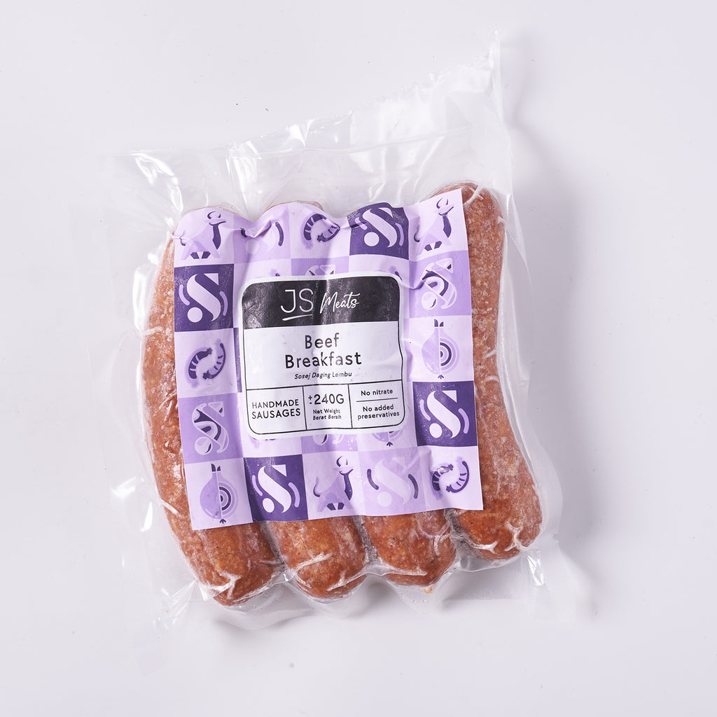 JS Meats Beef Breakfast Sausage 4pcs/pack