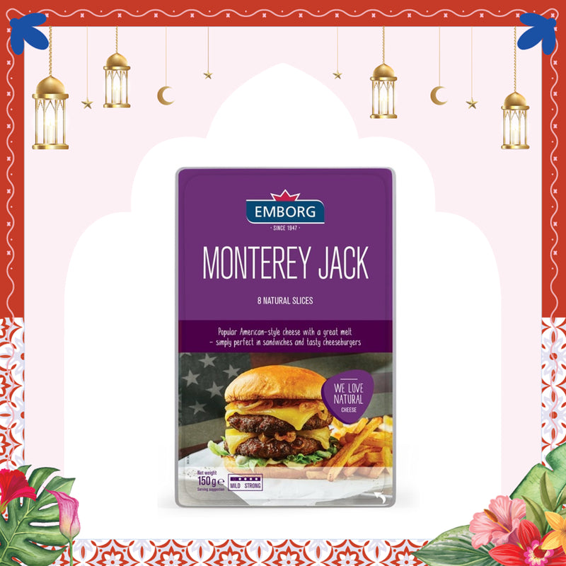 Emborg Monterey Jack Natural Sliced Cheese 150g