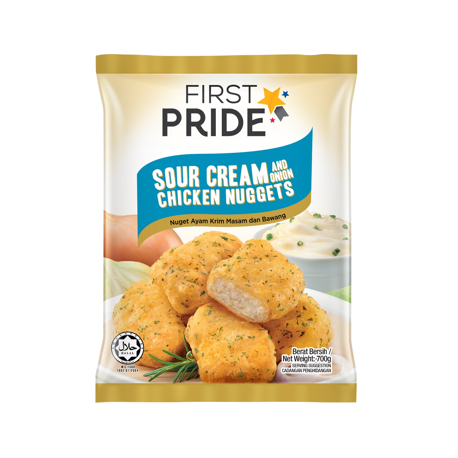 First Pride Sour Cream And Onion Chicken Nugget 700g