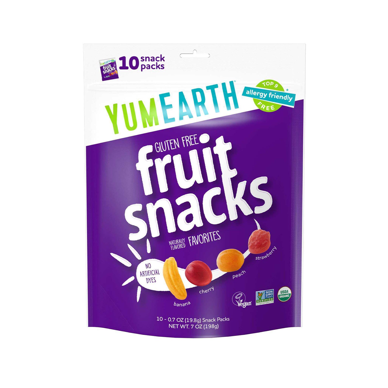 Yum Earth Organic Fruit Snacks 198g