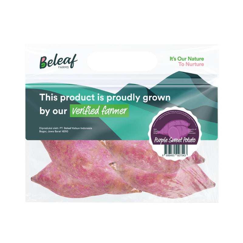 Beleaf Purple Sweet Potatoes (Indonesia) 500g