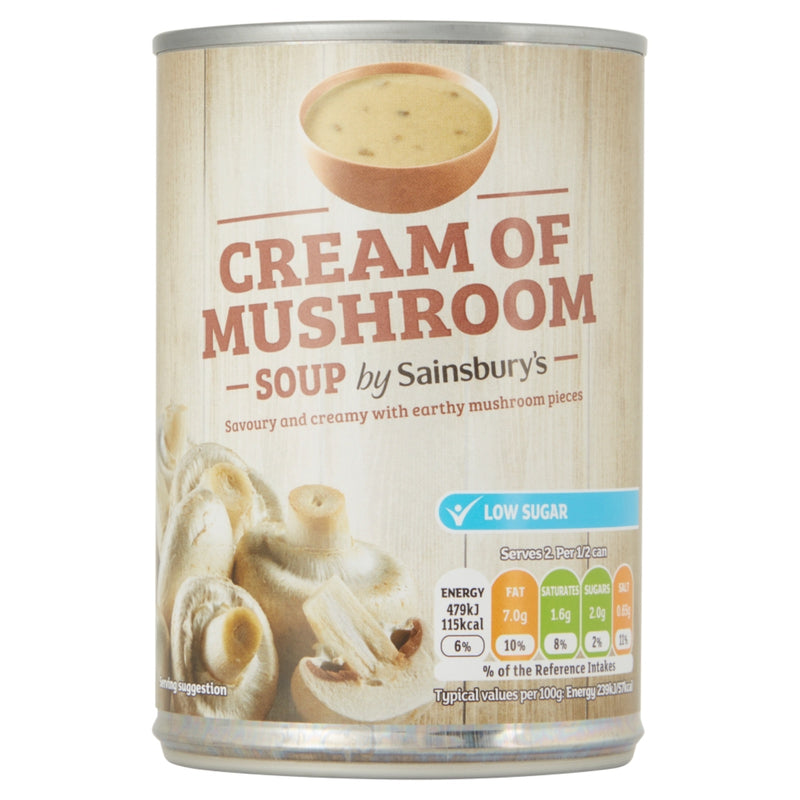 Sainsburys Cream Of Mushroom Soup 400g