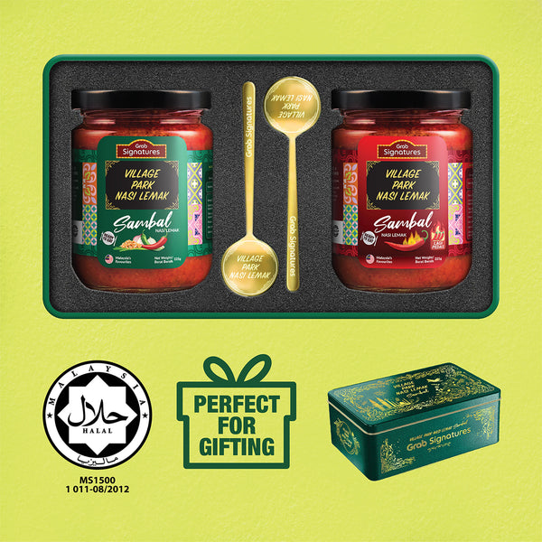 Grab Signatures Village Park Nasi Lemak Sambal Giftbox 1 set (highest price)