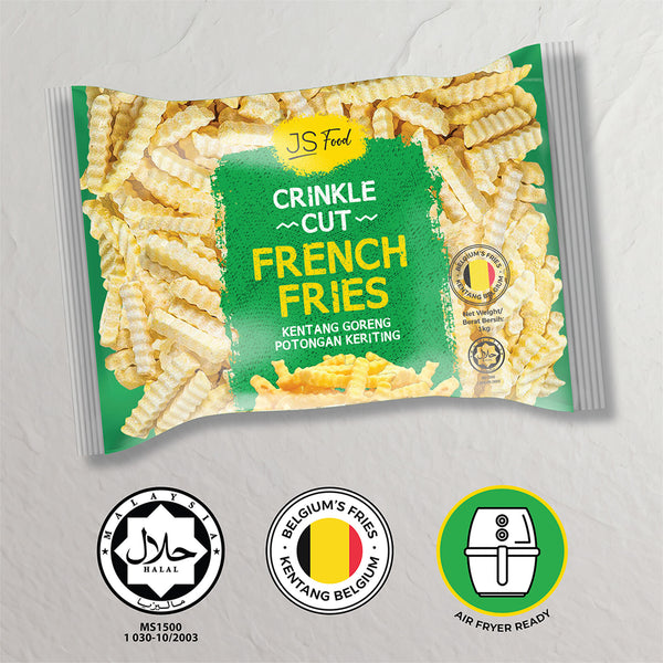 JS Food Crinkle Cut French Fries 1kg (highest price)