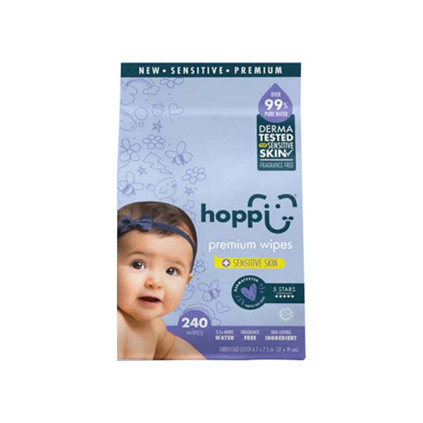 Hoppi Baby 99% Water Wipes 80pcs x 3 (highest price)