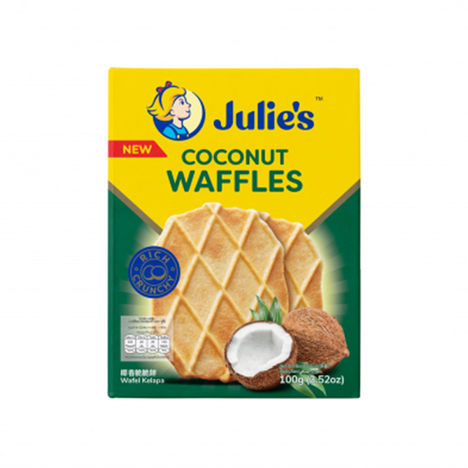 Julies Coconut Waffles 100g