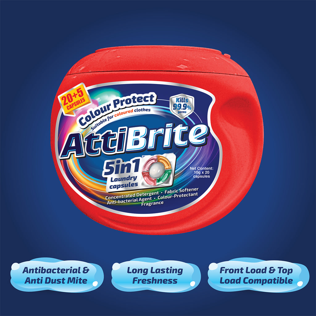 Attibrite Laundry Capsules Colour Protect 10g x 20