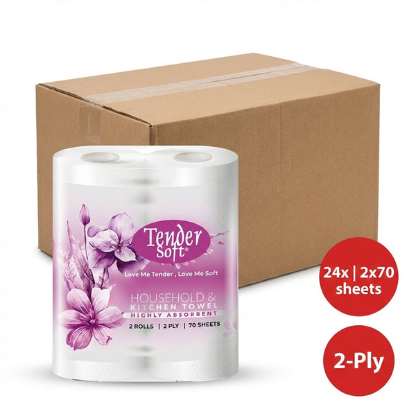 Tender Soft Kitchen Towel 2ply 70sheets x 2 (highest price)