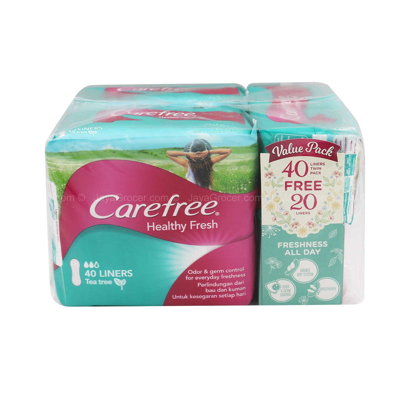 Carefree Healthy Fresh Panty Liners 50pcs x 2