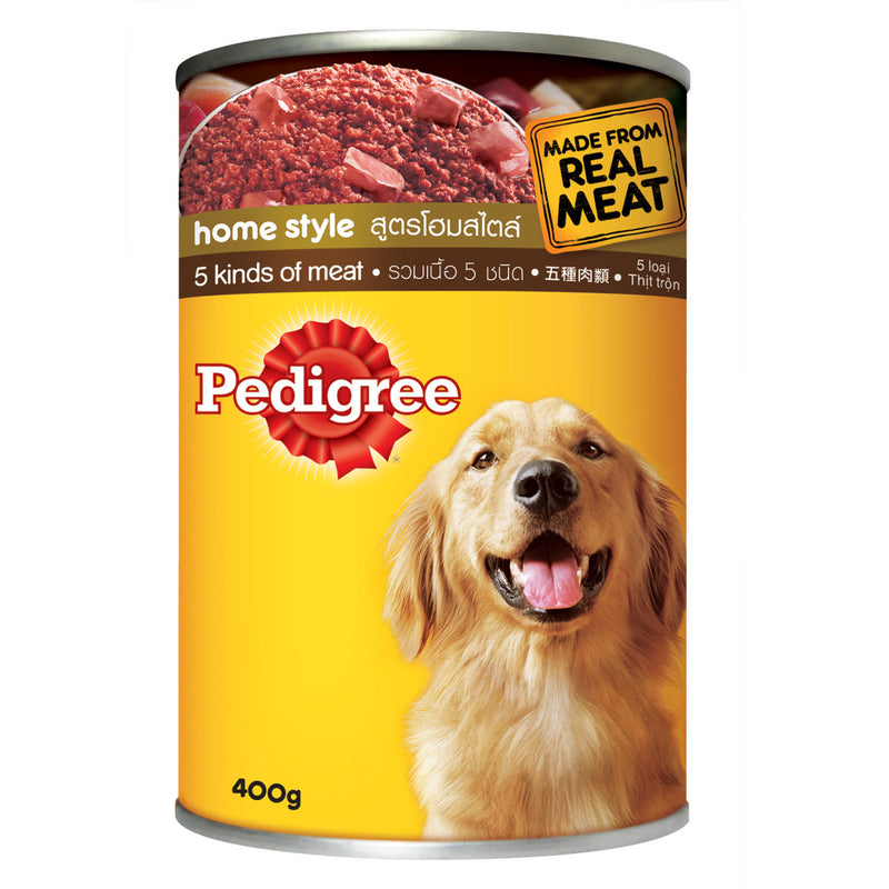 Pedigree Home Style 5 Kinds of Meat Wet Dog Food 400g