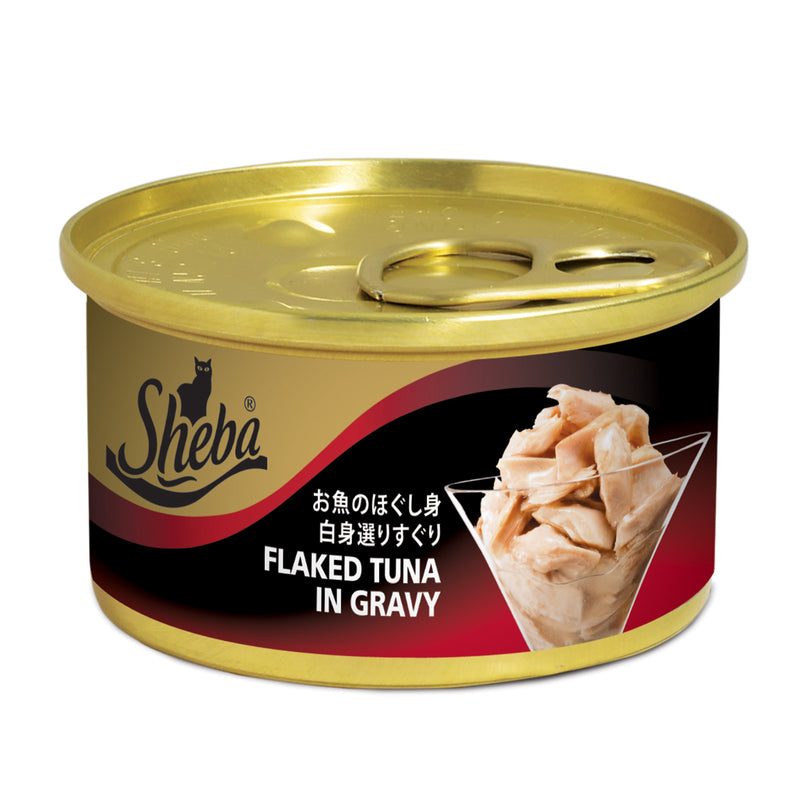 Sheba Flaked Tuna In Gravy Wet Food 85g