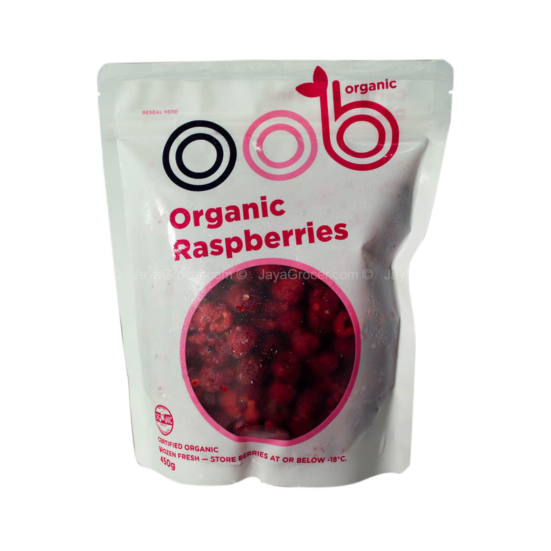 OOB Frozen Organic Raspberries 450g