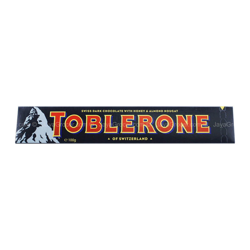 Toblerone Swiss Dark Chocolate with Honey and Almond Nougat 100g