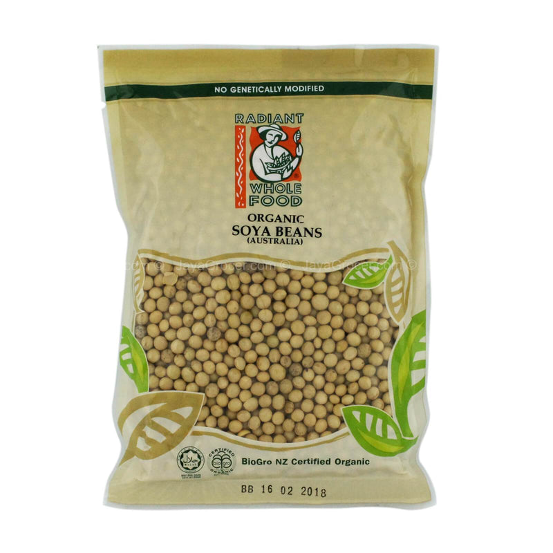 Radiant Whole Food Organic Soya Beans 500g