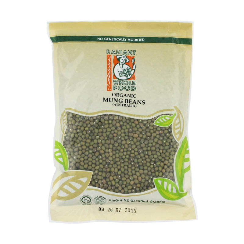 Radiant Whole Food Organic Australian Mung Beans 500g