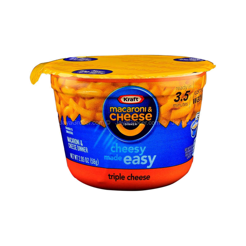 Kraft Macaroni & Cheese Dinner Triple Cheese Flavour 58g