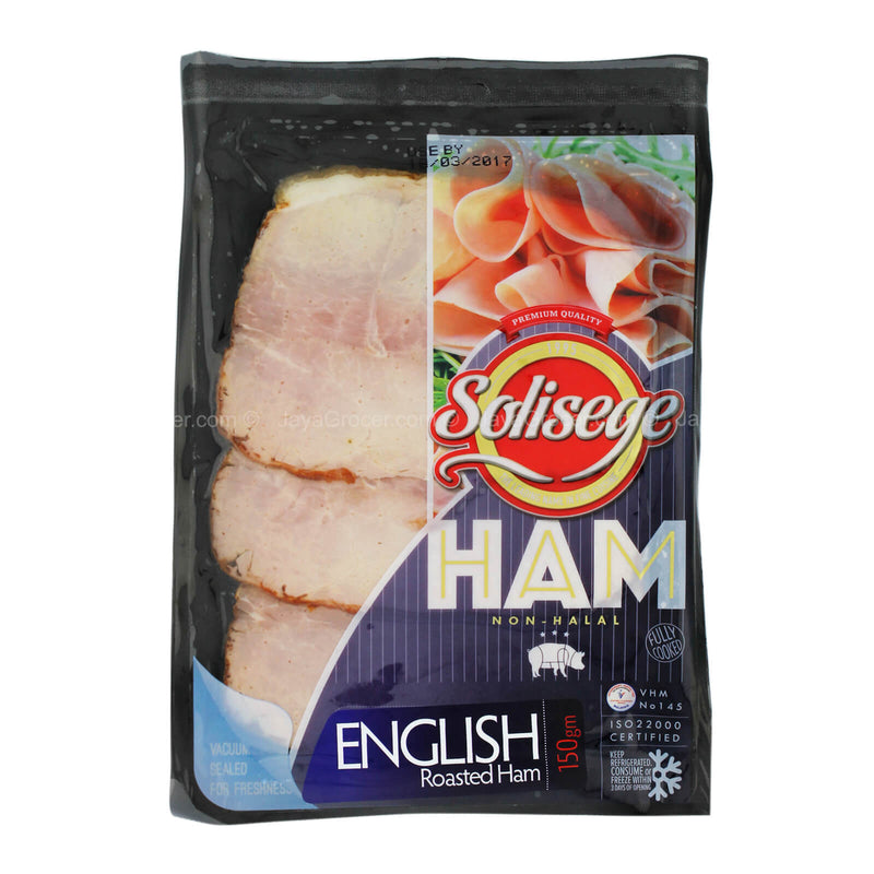 [NON-HALAL] Solisege English Roasted Ham Slices 150g
