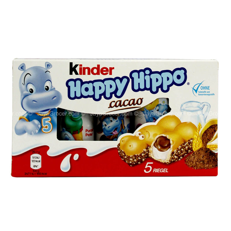 Kinder Happy Hippo Cocoa Cream Biscuits 103g