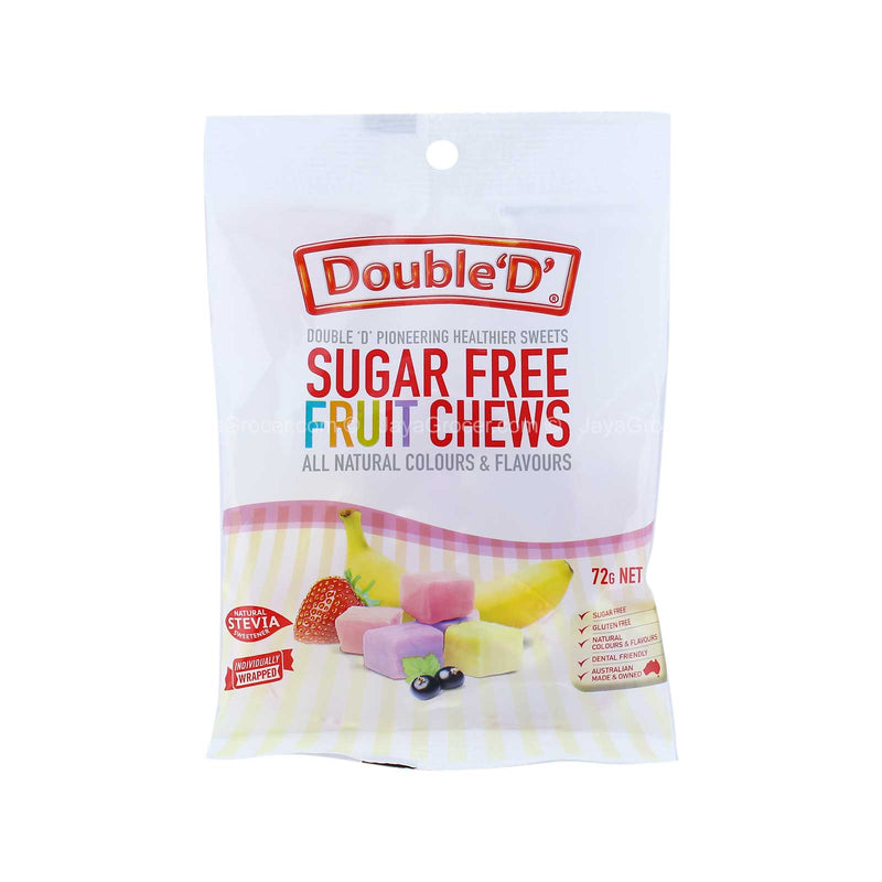 Double 'D' Sugar Free Fruit Chews 72g