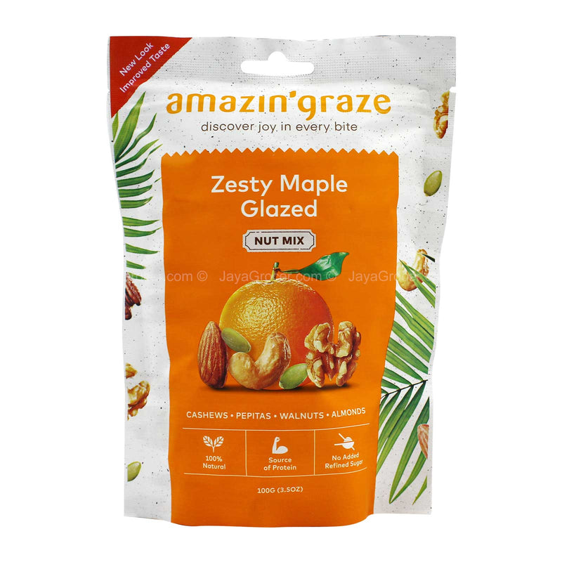 Amazin’ Graze Zesty Maple Glazed Nut Mix 100g
