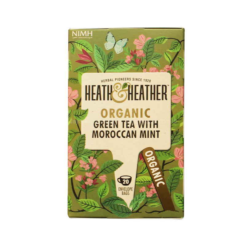 Heath & Heather Organic Green Tea with Moroccan Mint Tea 20pcs/pack