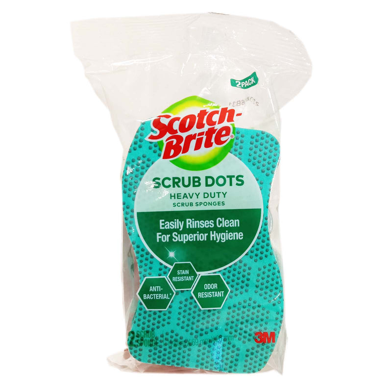Scotch Brite Dot Heavy Duty Scrub Sponges 2pcs/pack