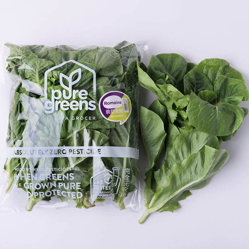 Pure Green Romaine Lettuce (MYS) 250g