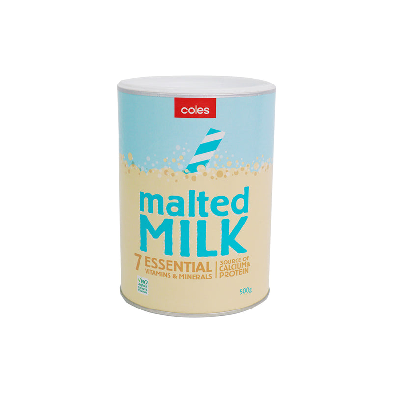 COLES MALTED MILK DRINK 500G