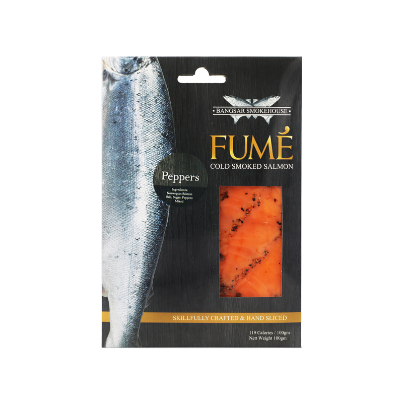 Fume Smoked Mixed Pepper Salmon 100g