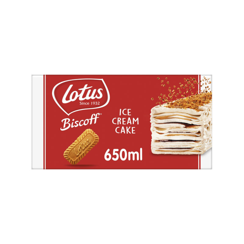 Lotus Biscoff Viennetta Ice Cream Cake 650ml